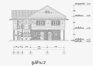 บ้านยกพื้น 3ห้องนอน 2ห้องน้ำ