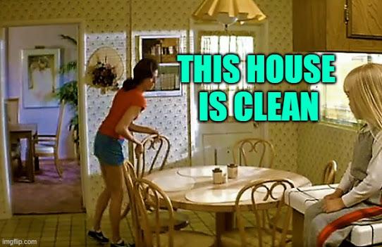 This house is clean. Poltergeist 1982. Housework Memes by JenExx