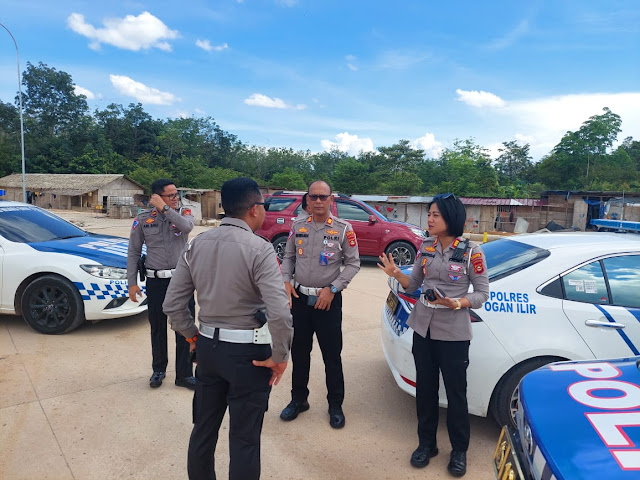 Menjelang Pelaksanaan Hari Raya Idul Fitri 1444 H, Satlantas Polres Muara Enim Lakukan Pengecekan dan Progress Jalan Tol