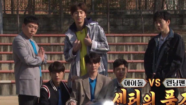 Ong Seong Wu, Zico, Lee Do Hyun, dan Seo Ji Hoon Menjelma Menjadi Boy Band Terpanas di Cuplikan Running Man Ep 496