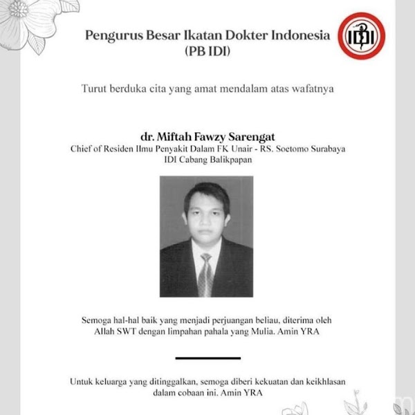 Meninggal Terpapar COVID-19, Bagaimana dr Miftah Tertular