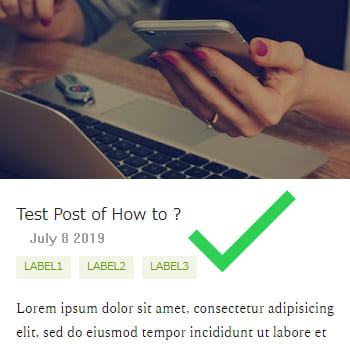 How to show labels on each post in home page of Emporio Blogger Theme
