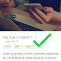 How to show labels on each post in home page of Emporio Blogger Theme