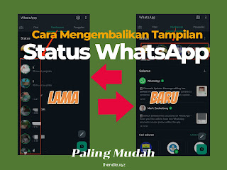 Cara merubah tampilan status WhatsApp