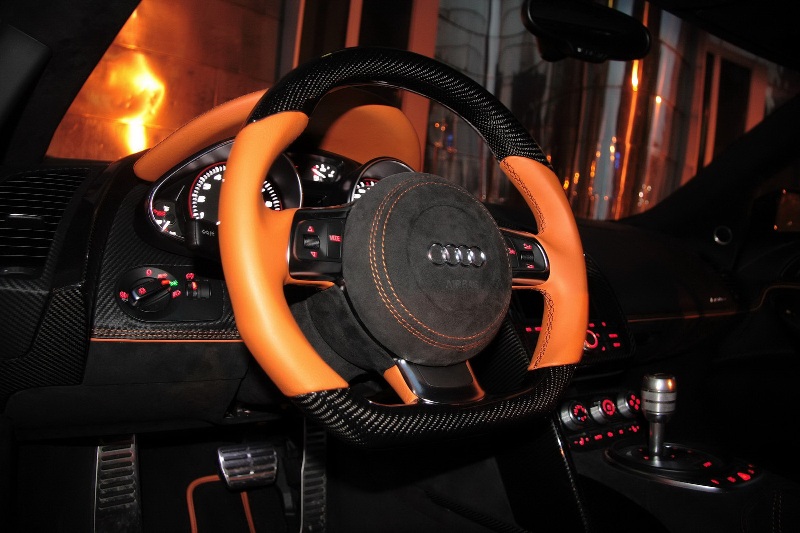 Audi R8 Black Interior. Audi R8 Hyper Black Edition by