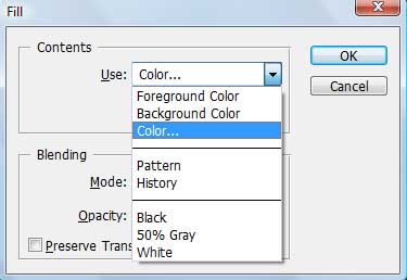 fill color option