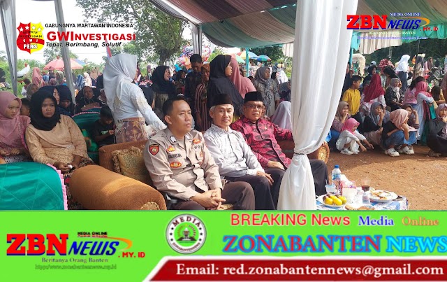 Bhabinkamtibmas Polsek Cibadak Polres Lebak Menghadiri Undangan Kenaikan Kelas Siswa - Siswi MI, MTS Husnul khatimah Tahun Ajaran 2024/2025.