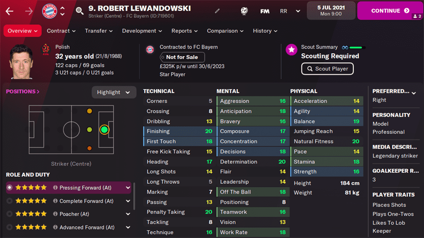 FM22 Robert Lewandowski