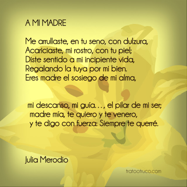 Día de las madres: poema a mamá