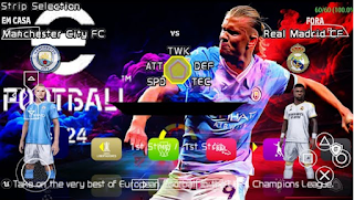 Download eFootball PES 2024 Lite Peter Drury Commentary PPSSPP Latest Transfer Real Face And Kits Camera Far Graphics HD