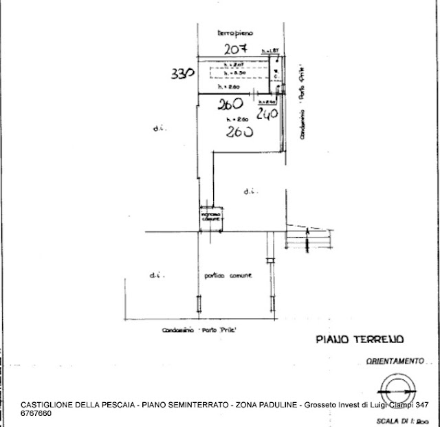 CASTIGLIONE DELLA PESCAIA PADULINE: FONDI/UFFICIO/ABITAZIONE - AL PIANO SEMINTERRATO | Grosseto Invest di Luigi Ciampi