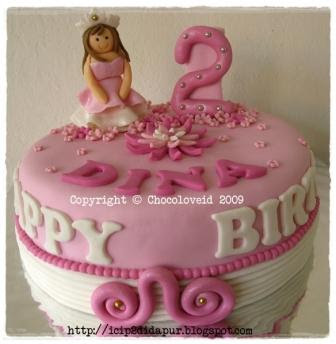 Princess Birthday Cake on Icip Icip Di Dapur  Little Princess Birthday Cake For Dina