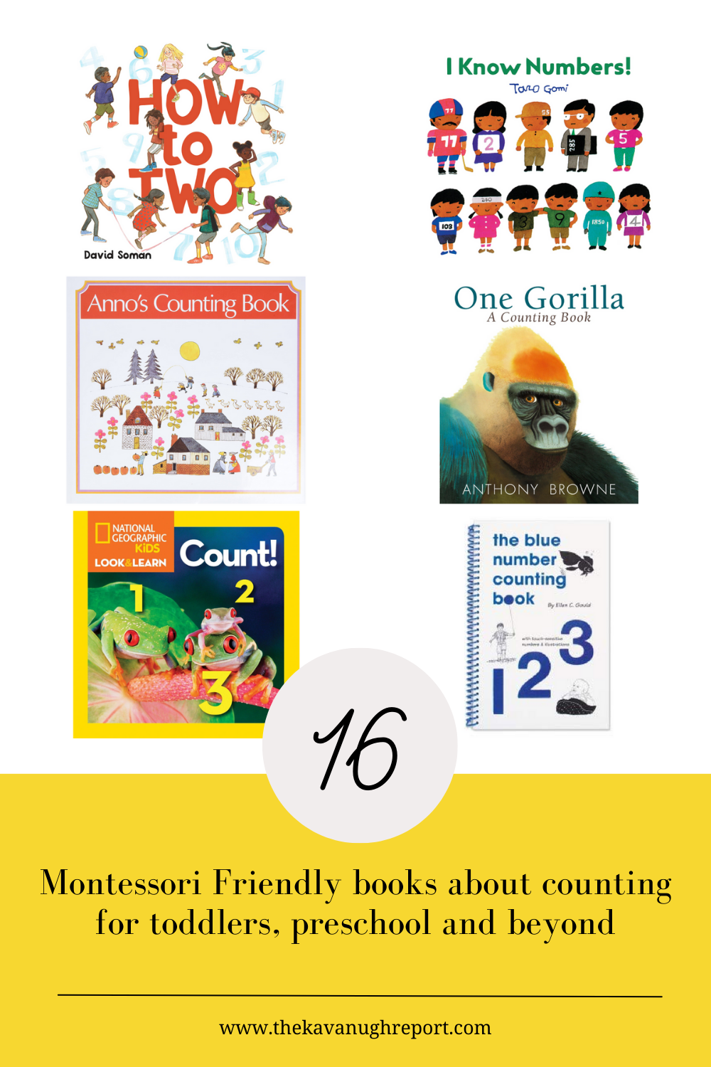 Counting books are a great way to spark imagination and fun around maths. Here are 16 Montessori friendly counting books for toddlers, preschoolers, and elementary children. From simple counting to the history of numbers, these books help make math fun and real.