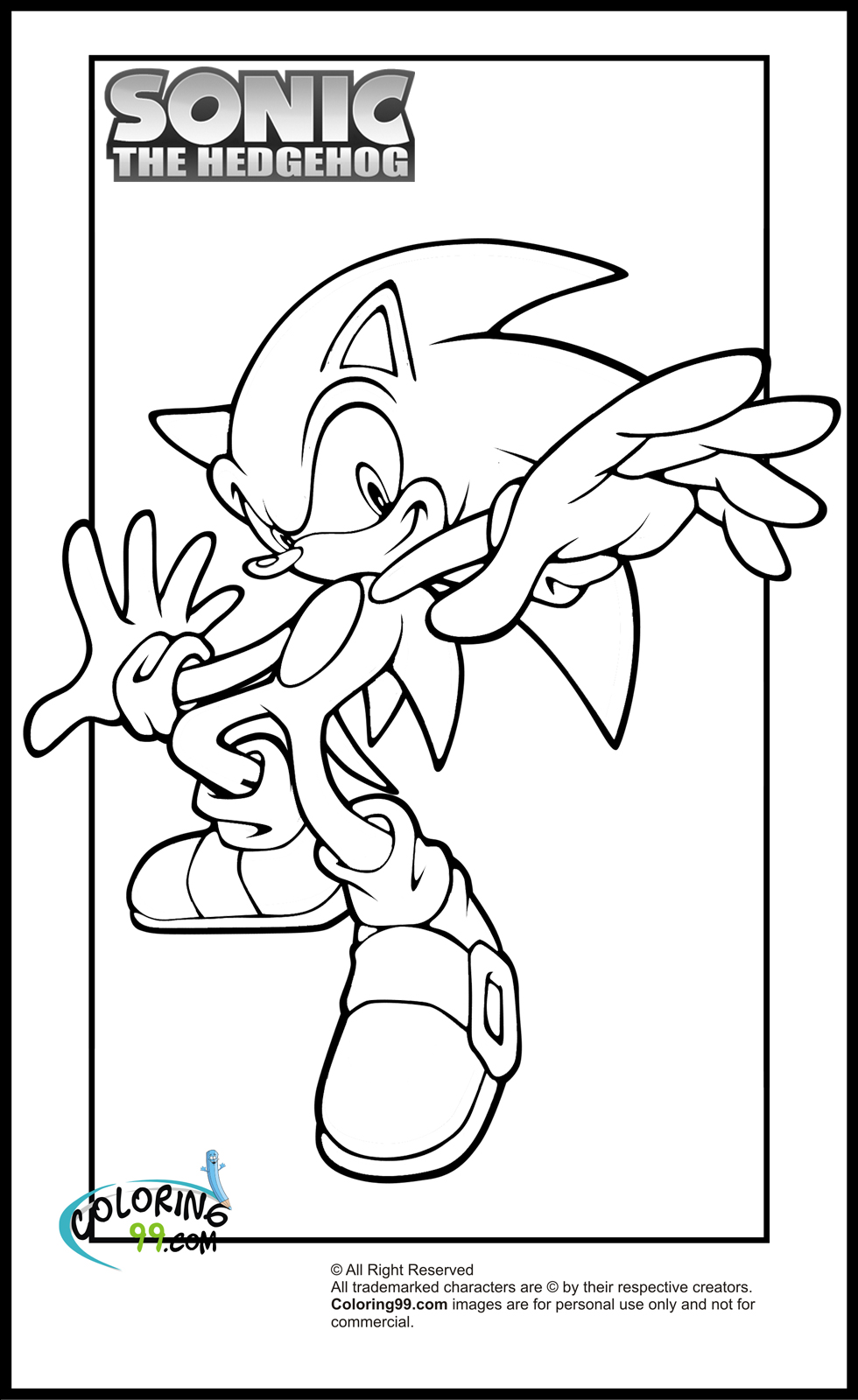 Sonic Coloring Page 8