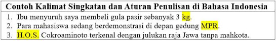 21 Contoh Kalimat Singkatan dan Aturan Penulisan di Bahasa Indonesia