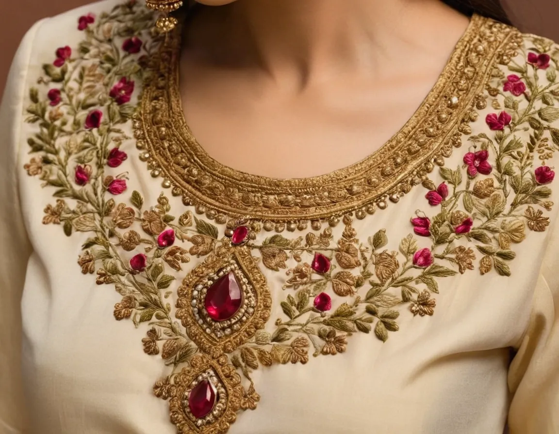 Blouse Embroidery Designs Hand Work