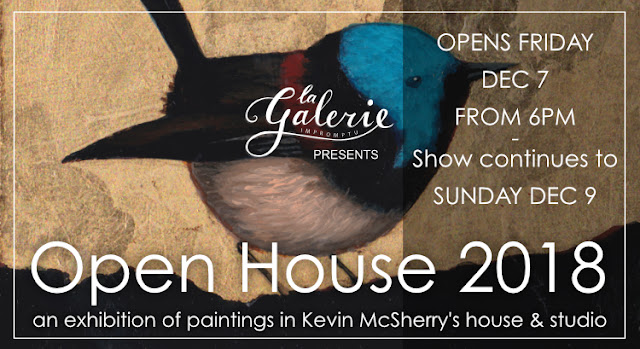Open House exhibition of paintings at my house and studio. December 7, 2018