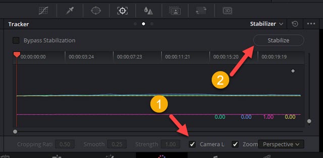 stabilizzazione automatica dei video con davinci resolve