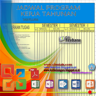 Download Contoh Format Papan Data Sekolah [Jadwal Program Kerja Tahunan]