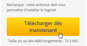 capture d'écran téléchargement de Adobe Reader