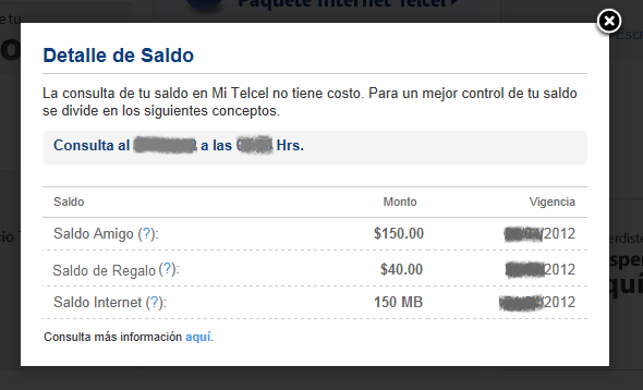 Como ver el saldo