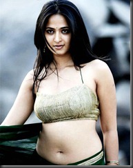 anushka_hot navel show