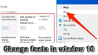How to change fonts style on Windows 10