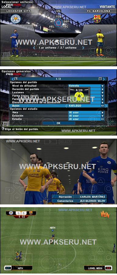 Download PES 2016 Patch PSP ISO Android Text and Commentary Spanyol  