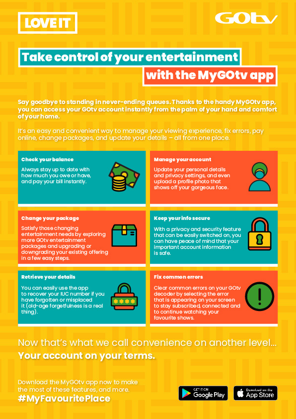 MyGOtvApp, Model For Improved Customer Experience