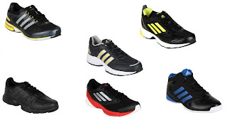Adidas Black Running Shoes for Men