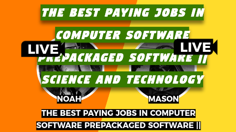 The best paying jobs in computer software prepackaged software || science and technology