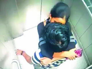 hyderabad metro rail - youth kissing in lift