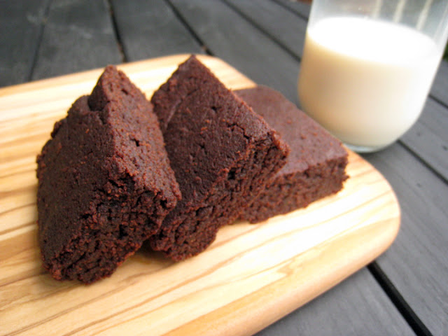 Okara dark chocolate brownies