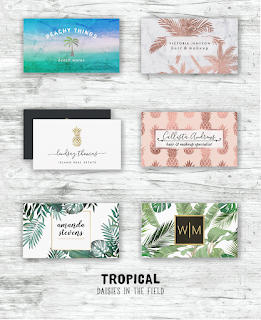 Tropical Business Card Collection