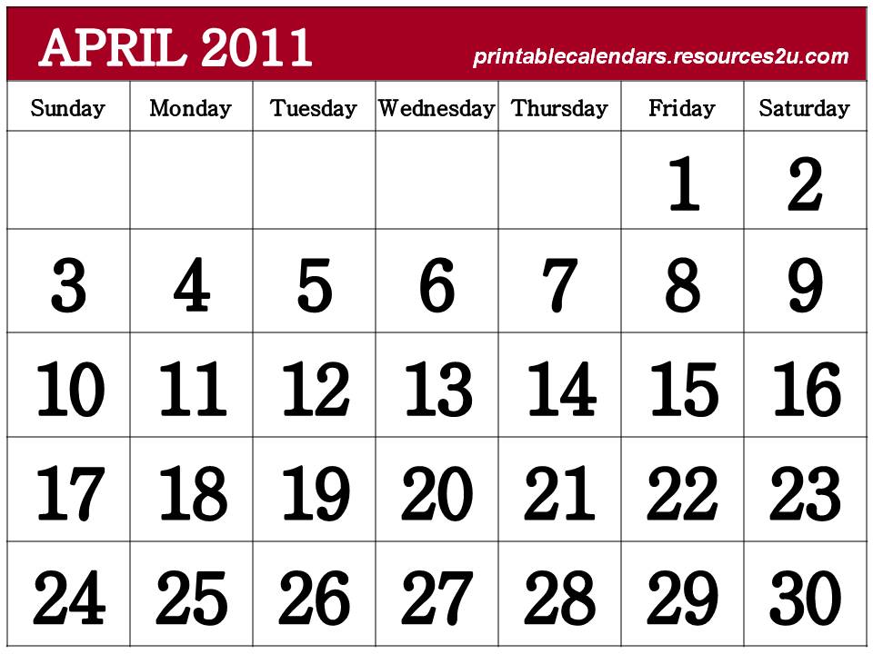 downloadable calendar 2011. Downloadable Calendar 2011