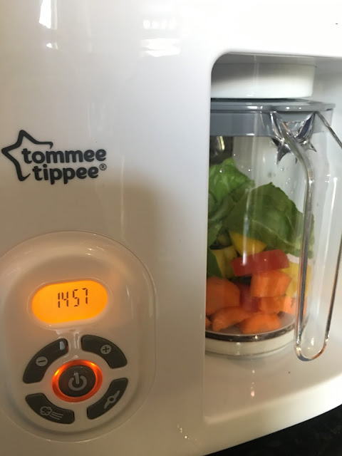 make homemade baby food with the tommy tippee steamer blender