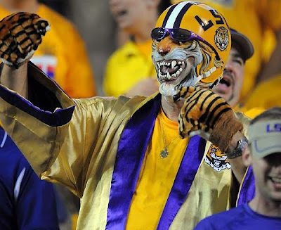 LSU Tigers Crazy Fan