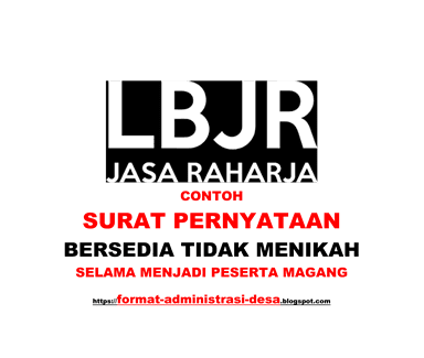 Contoh Surat Pernyataan Bersedia Untuk Tidak Menikah Selama Menjadi Peserta Magang Di Jasa Raharja Format Administrasi Desa