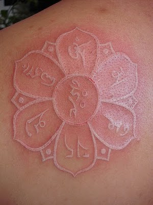 White Ink Tattoos Follow normal aftercare directions and in a few weeks your