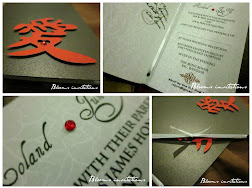 contemporary chinese wedding invitation