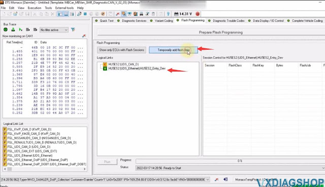 Flash a HU5es2 Headunit with DTS Monaco 9