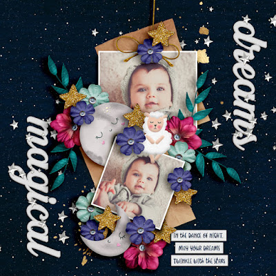 Layout created by Layouts by Angelique with Twinkle Dreams by Sweet Doll Designs