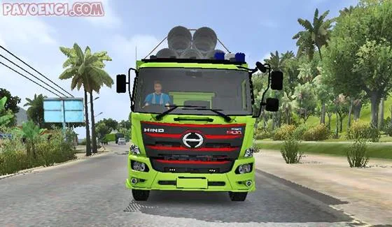 mod bussid truck hino 500 tribal long chassis