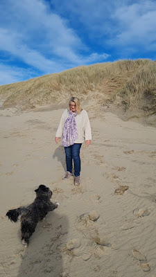 Mit Hund an den Strand in Holland