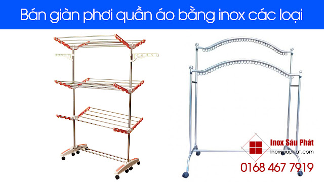 Tiệm bán giàn phơi quần áo bằng inox đẹp TPHCM