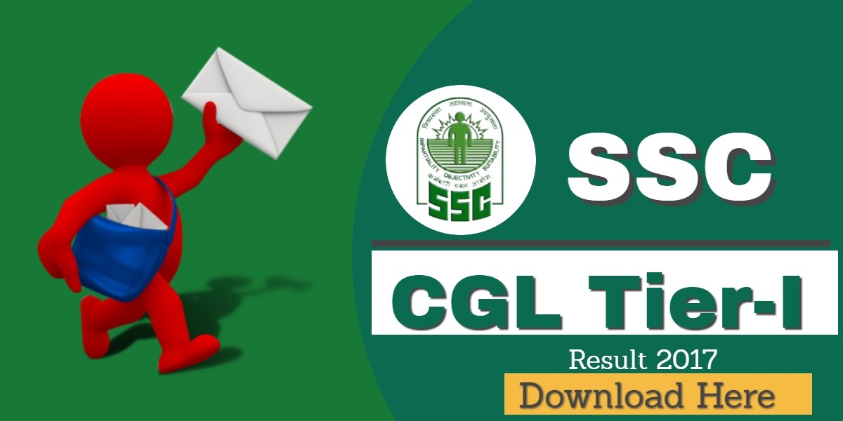 ssc cgl result 2017 tier 1 with marks and all three lists for aao jso