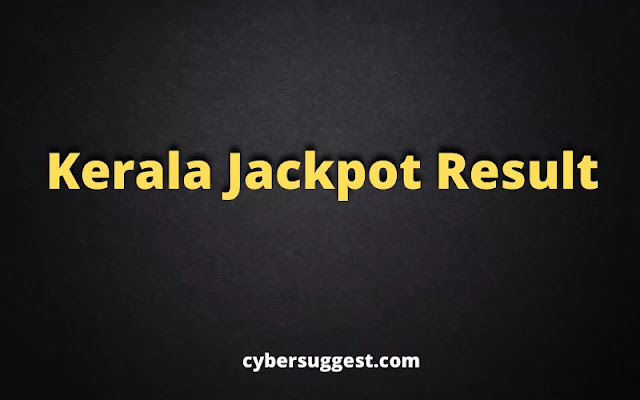 Kerala Jackpot Result