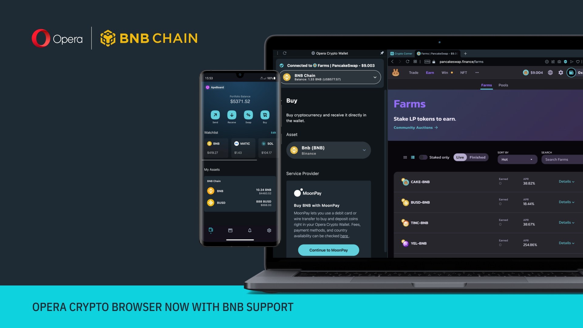 Opera Crypto Browser Integrates BNB Chain and Unlocks Access to Its Ecosystem of dApps