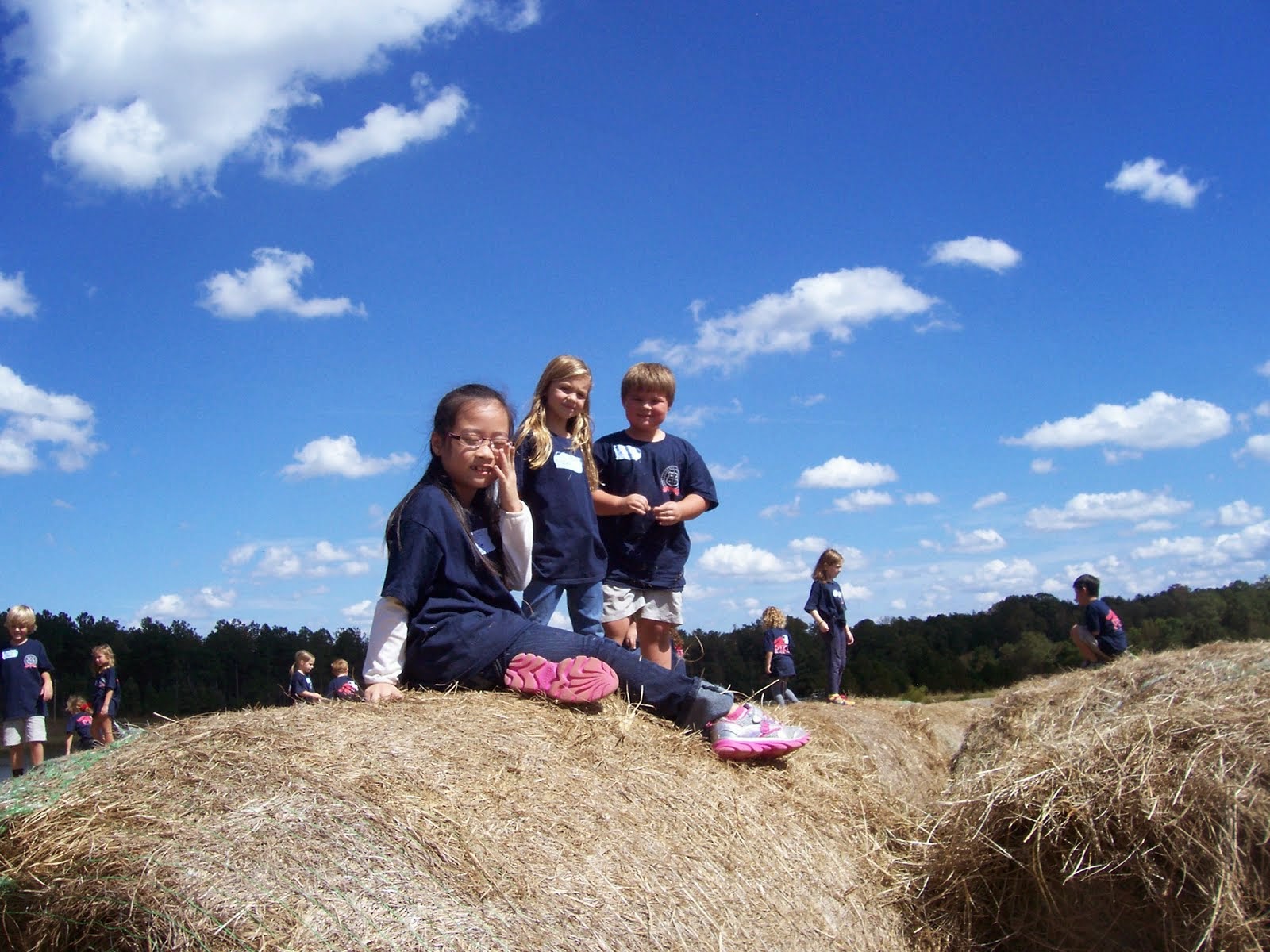 FUN ON THE HAY STACKS