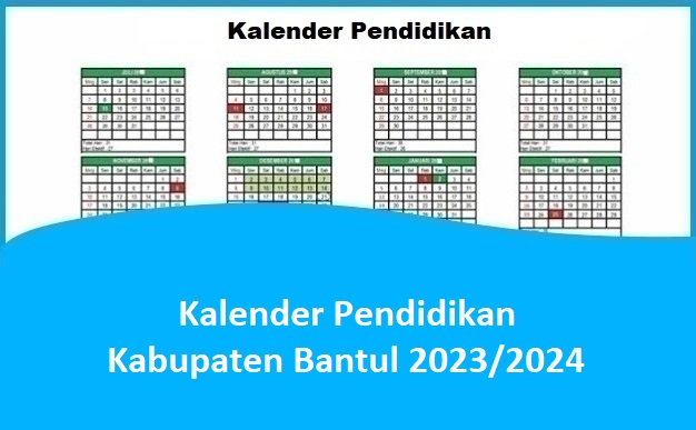 Kalender Pendidikan Kabupaten Bantul 2023/2024